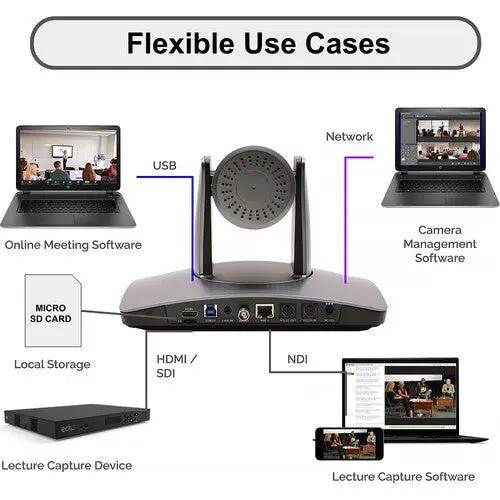 HuddleCamHD SimplTrack3 Auto-Tracking PTZ Camera with 20x Optical Zoom HuddleCamHD