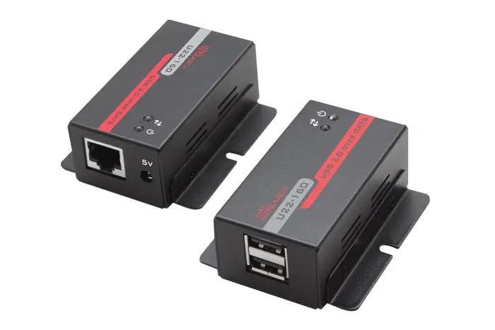 Hall Technologies USB 2.0 over UTP Extender with 2-Port Hub Hall Technologies