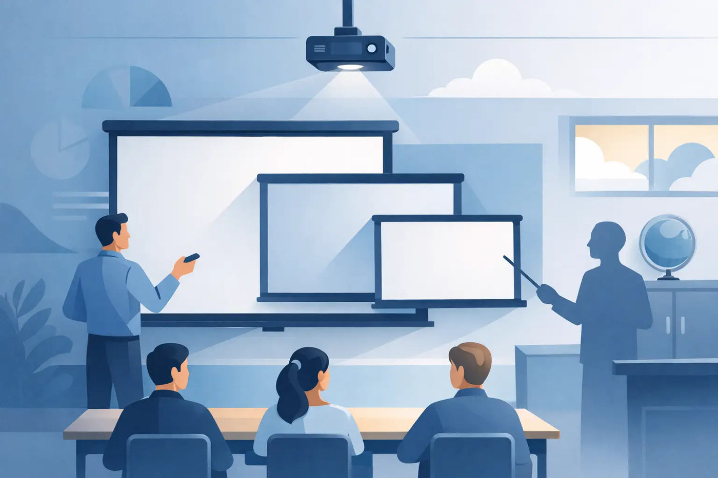 Projector Screen Size for Classroom Use