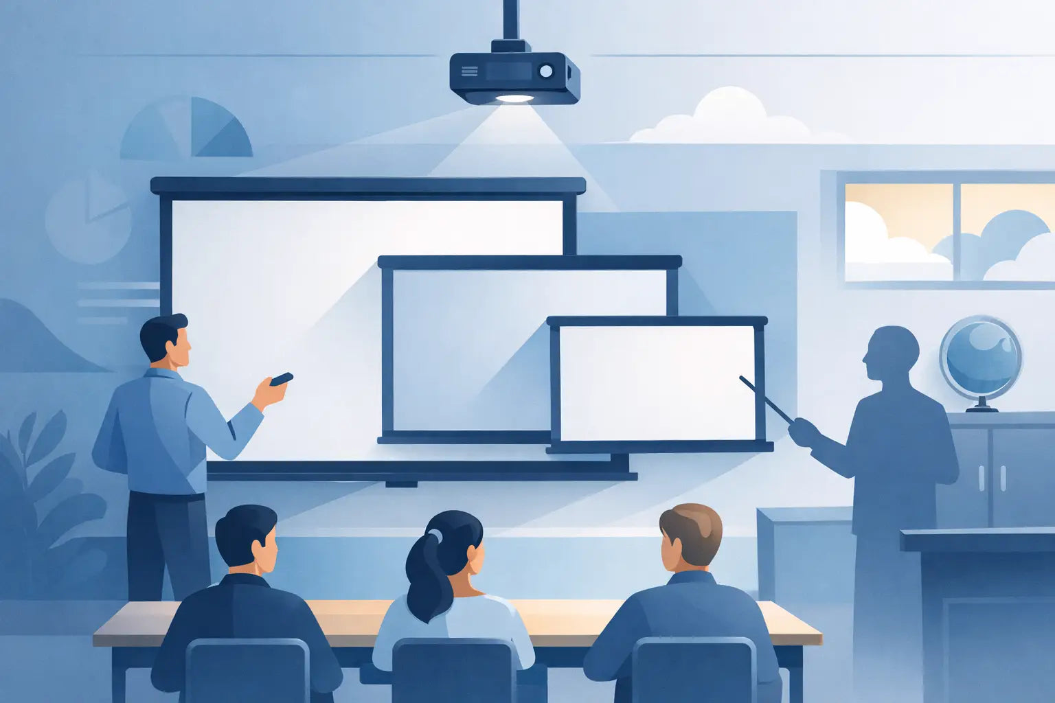 Projector Screen Size for Classroom Use