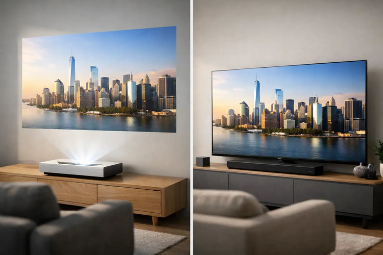 Ultra Short Throw Projector vs Display Compared