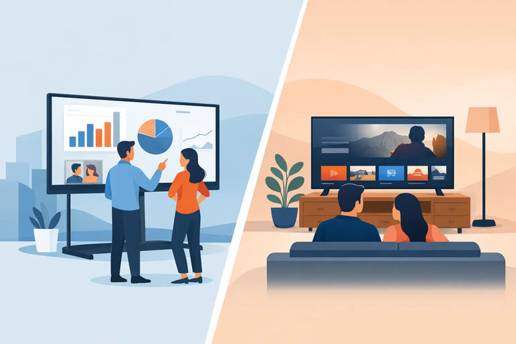 Commercial Display Versus TV: Which Fits?