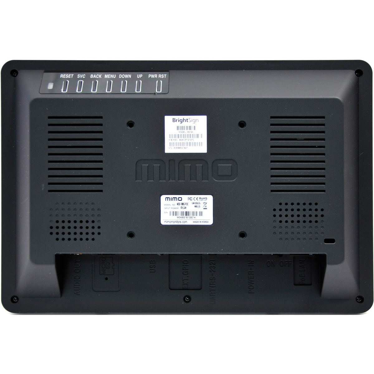 Mimo Vue MBS-1080C-POE 10.1" Touchscreen Digital Signage Display with BrightSign Built-In