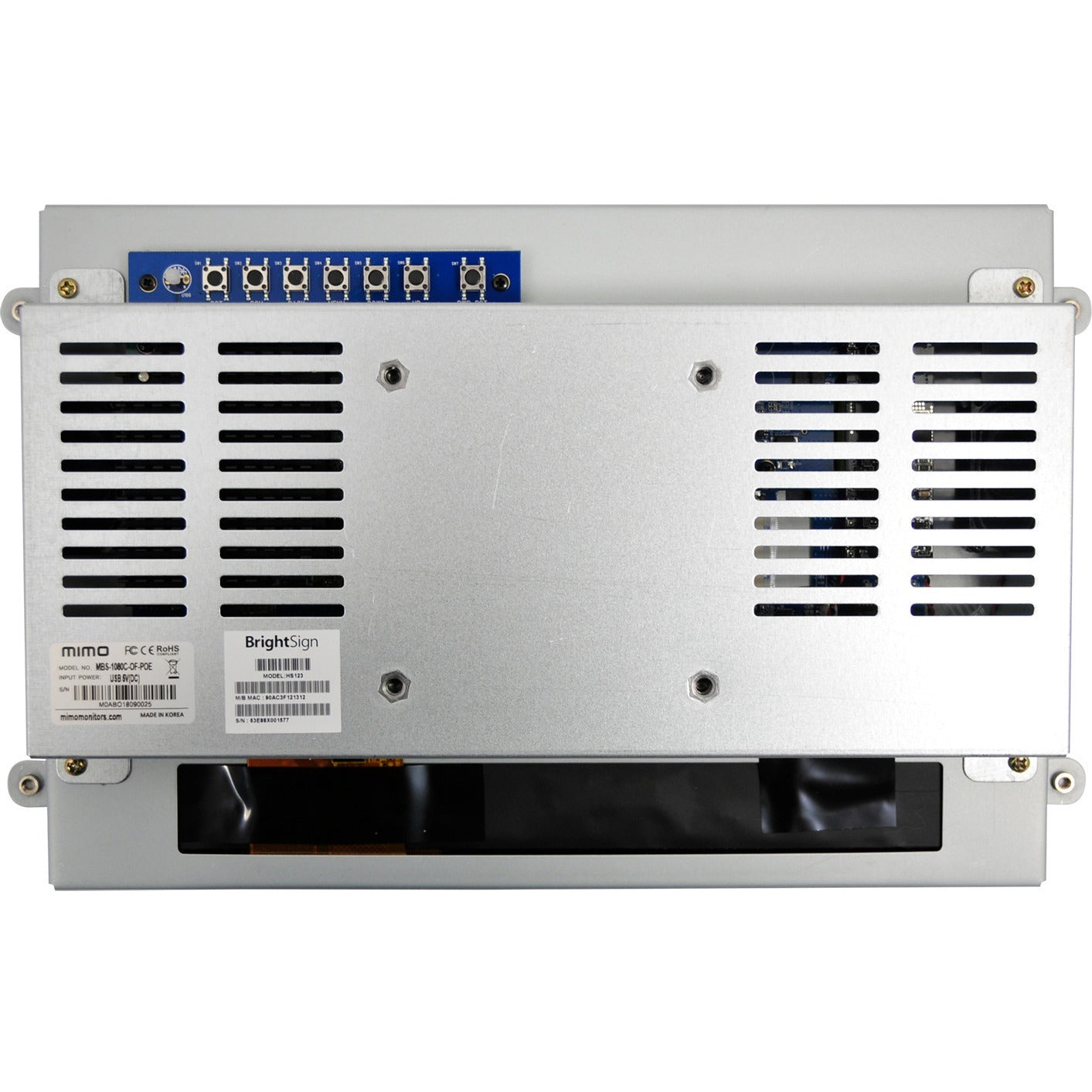 Mimo MBS-1080C-OF-POE 10.1" Open Frame Digital Signage Display with BrightSign Built-In