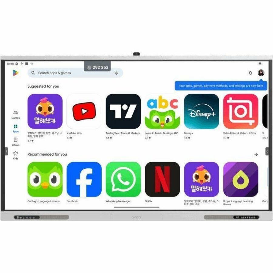 Avocor AVA-8620 86 Inch 4K UHD Interactive EDLA Touch Display