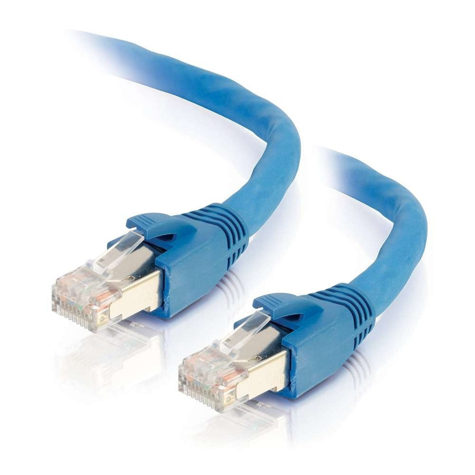 150ft (45.7m) Cat6 Snagless Solid Shielded Ethernet Network Patch Cable - Blue