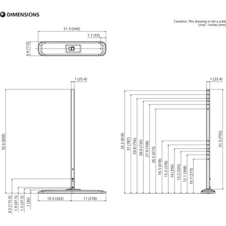 Panasonic TY-ST75PE9 Pedestal Stand for TH-75BQE1W, TH-70SF2HU & TH-80SF2HU Displays