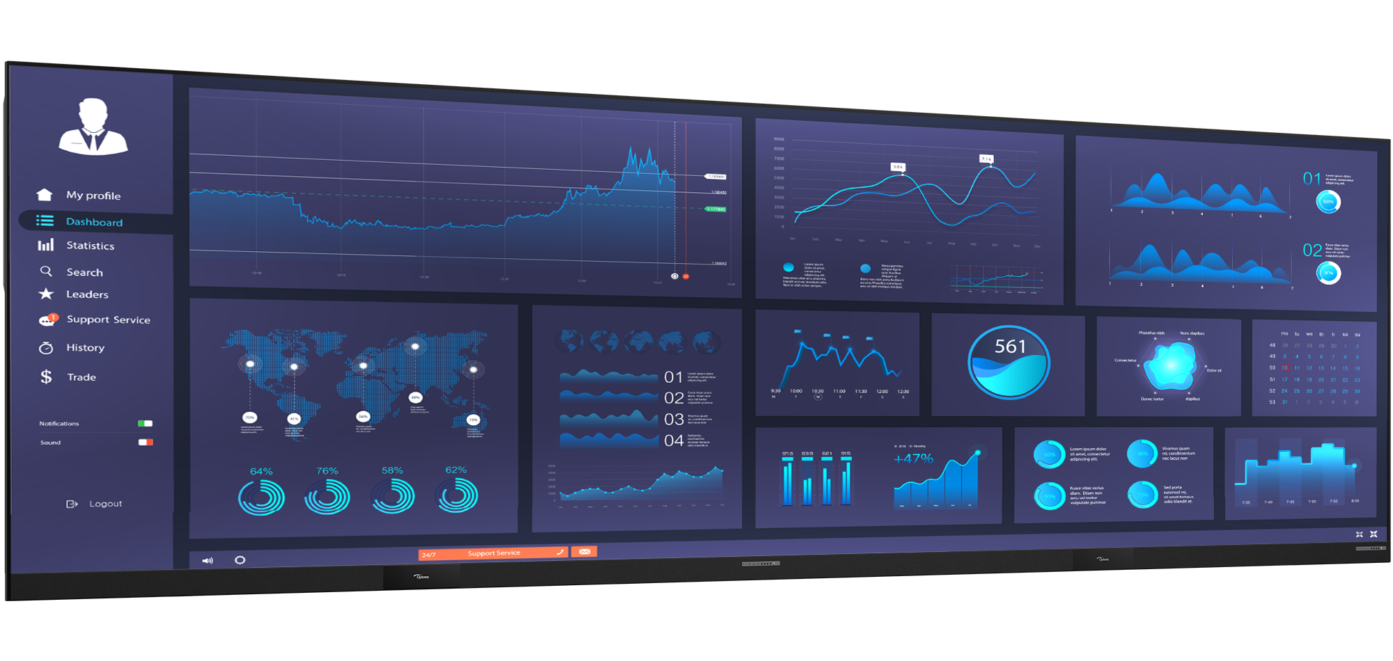 Optoma ProScene UWC295 295" Full HD LED Display