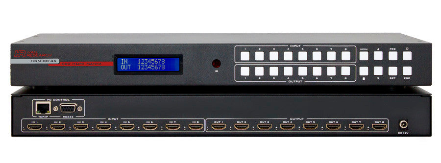 Hall Technologies HSM-88-4K HDMI 8x8 Matrix Switch