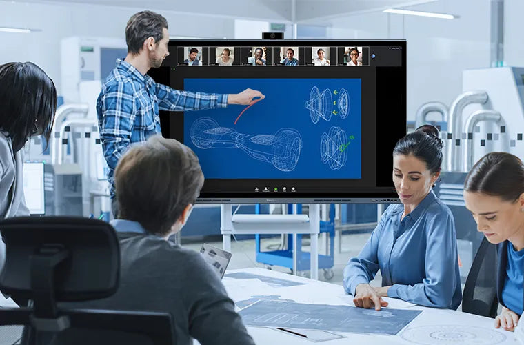 ViewSonic IFP7562 75-inch 4K UHD PCAP Touch Interactive Display for Collaboration