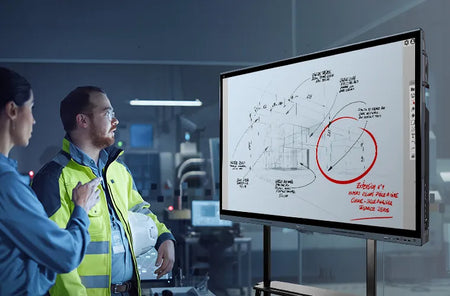 ViewSonic IFP7562 75-inch 4K UHD PCAP Touch Interactive Display for Collaboration