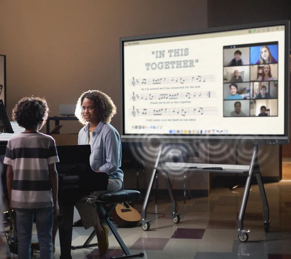 ViewSonic 75-inch 4K EDLA Interactive ViewBoard Display with Integrated Microphone, USB-C