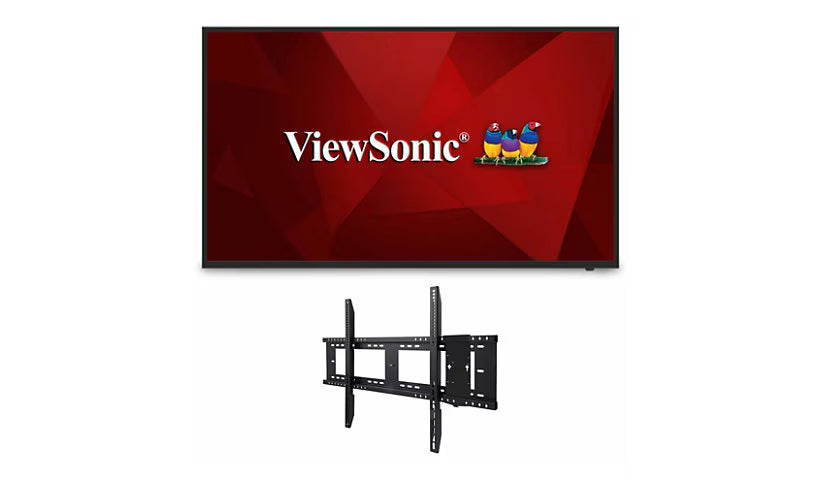 ViewSonic CDE7512-E1 75" 4K Wireless Presentation Display Bundle with Wall Mount - Protech Projection Systems