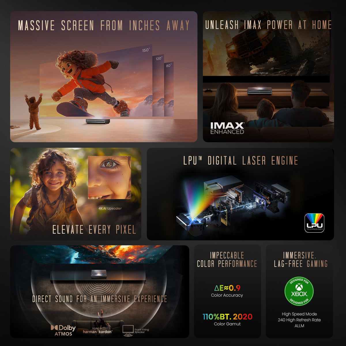 Hisense PX3-PRO 4K UHD Triple Laser Home Theater UST Projector