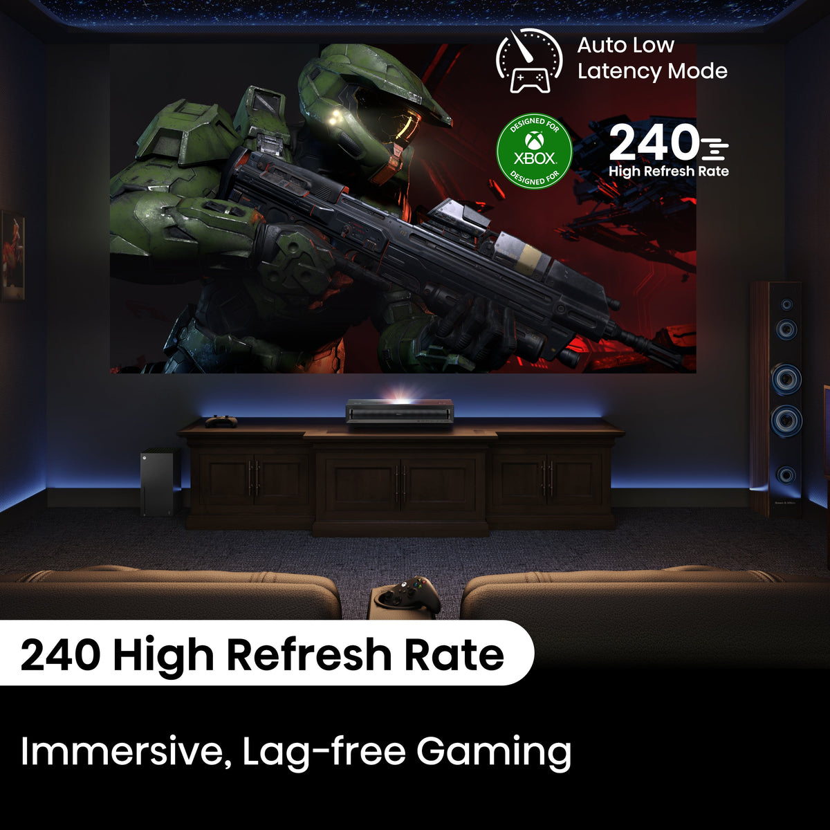 Hisense PX3-Pro 4K Triple Laser UST Projector Bundle