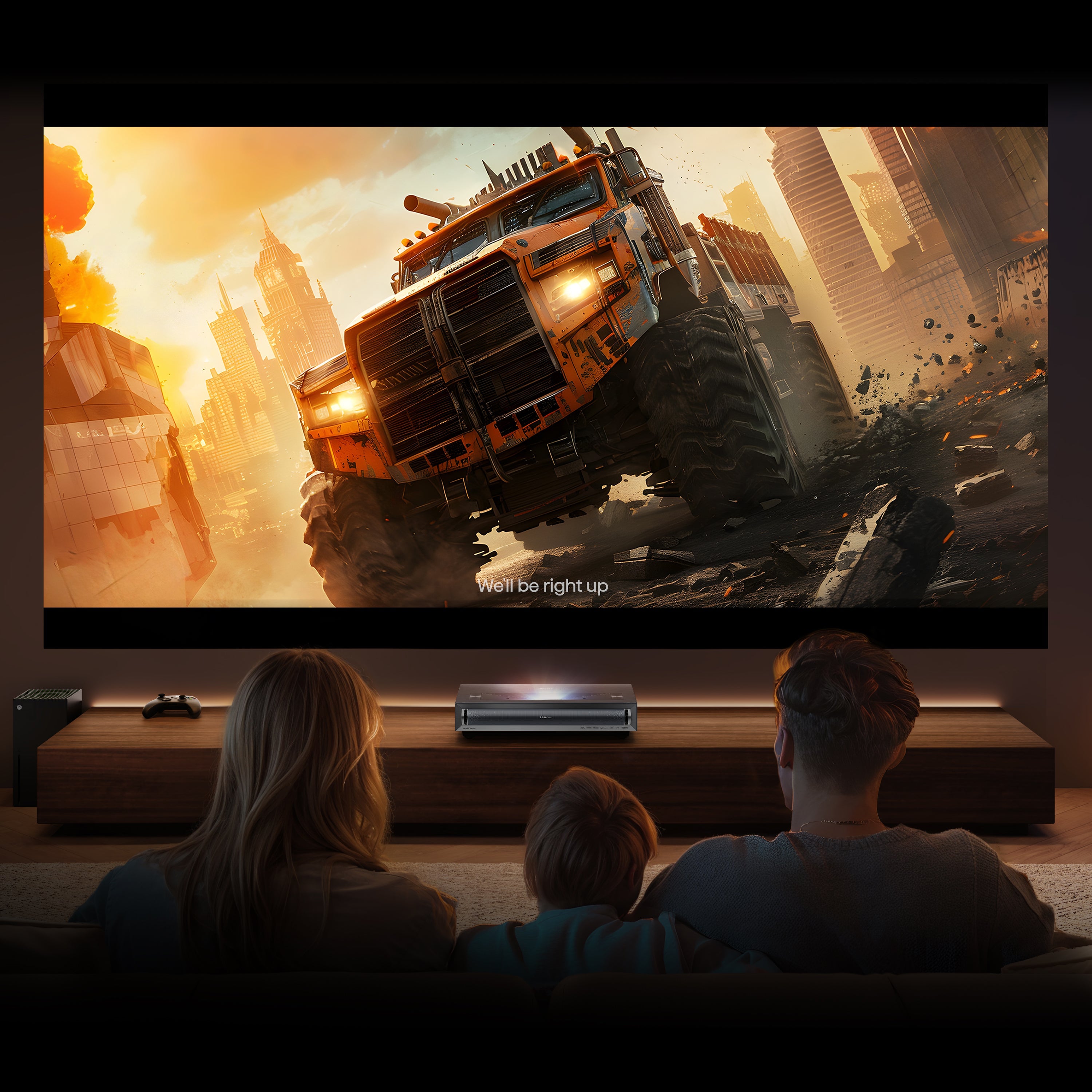 Hisense PX3-Pro 4K Triple Laser UST Projector Bundle