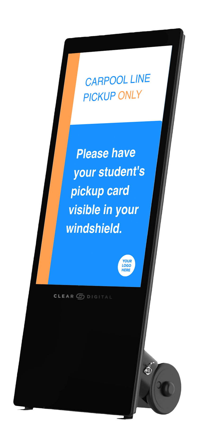 Clear Digital Evo Tall Mobile Digital Signage Display - Protech Projection Systems