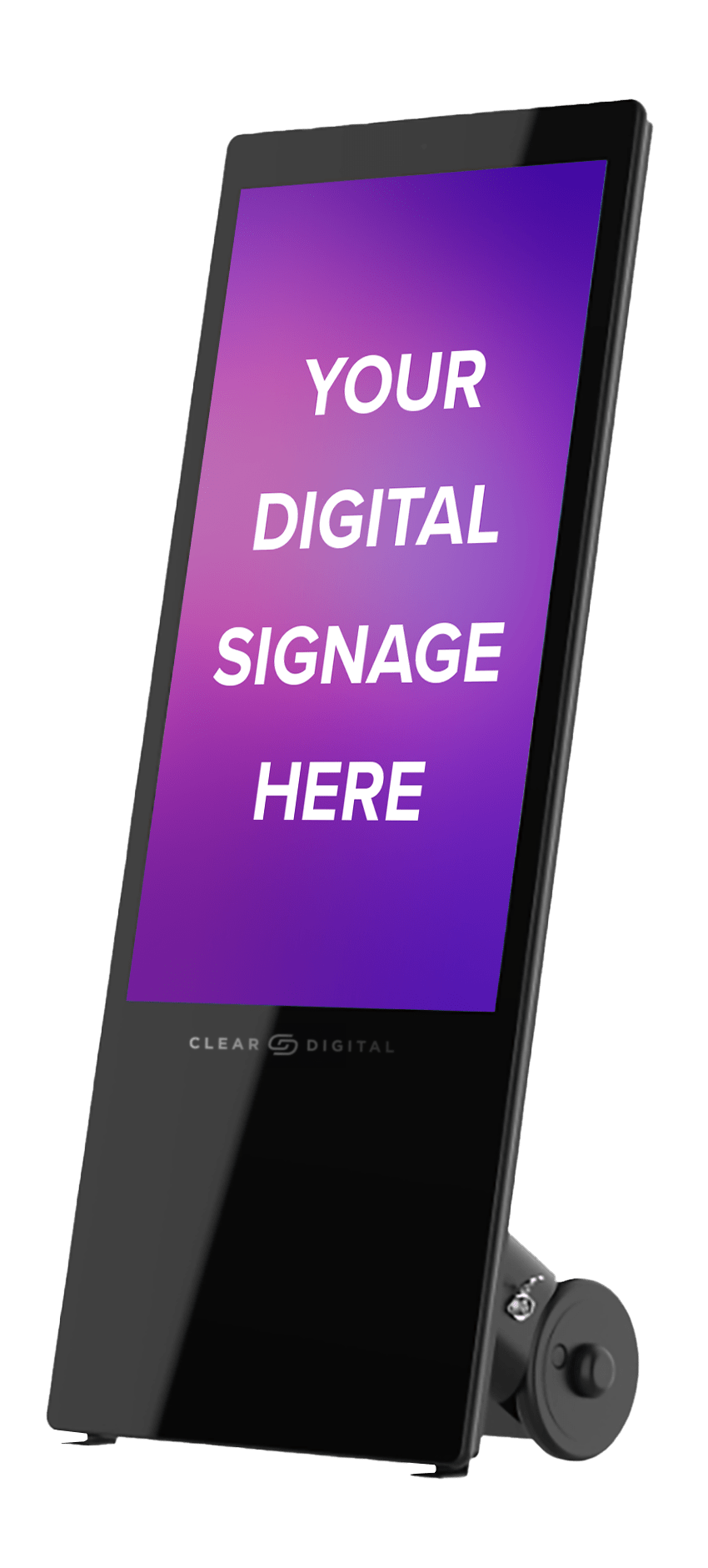 Clear Digital Evo Tall Mobile Digital Signage Display - Protech Projection Systems