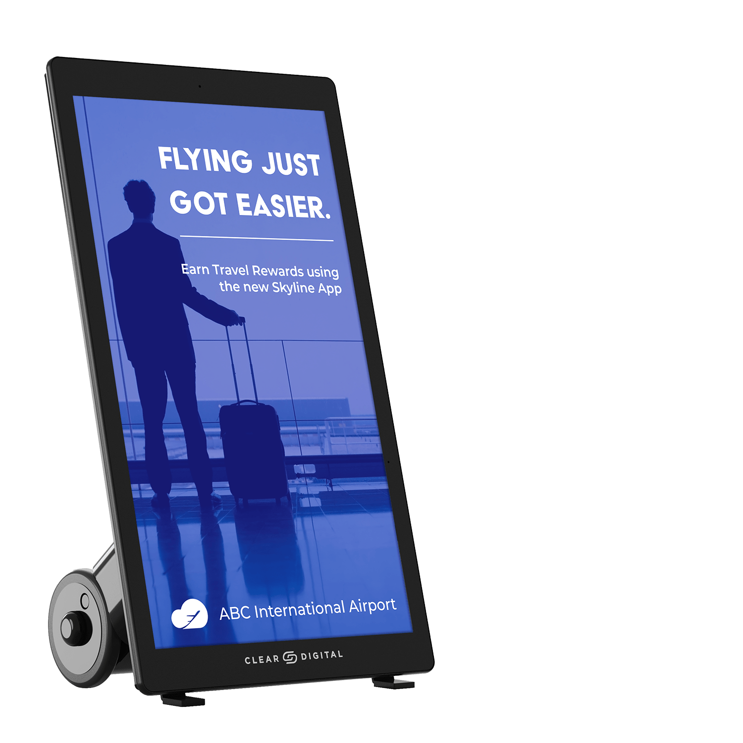 Clear Digital Evo Roll Series 43 - inch Portable Full HD Digital Signage Display - Protech Projection Systems