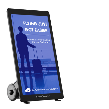 Clear Digital Evo Roll Series 43 - inch Portable Full HD Digital Signage Display - Protech Projection Systems