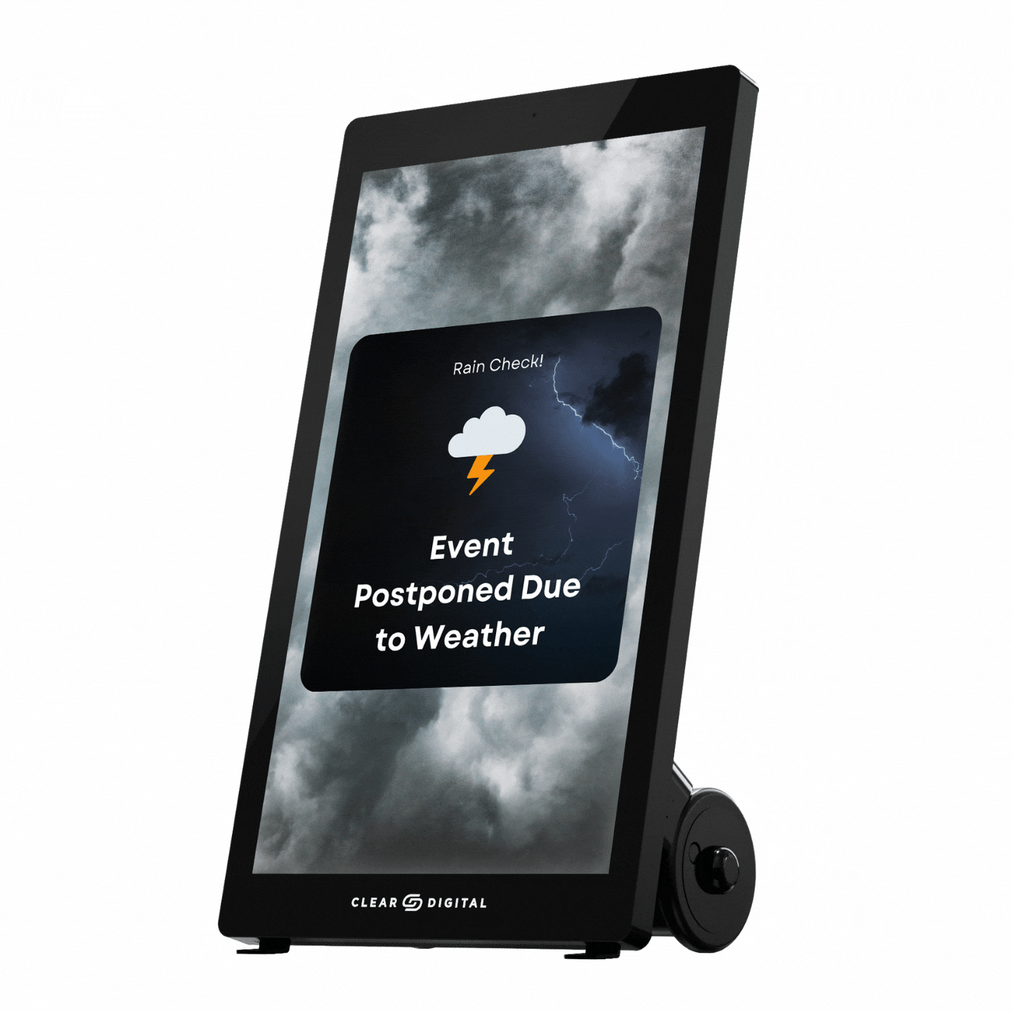 Clear Digital Evo Roll Series 43-inch Portable Full HD Digital Signage Display