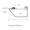 DaLite 20389V Cinema Contour Fixed Frame Projection Screen