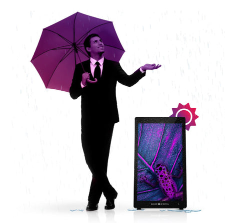 Clear Touch Evo Roll 43-inch HD IP54 Rugged Digital Signage Display with Android OS