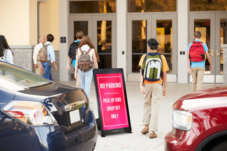 43-inch Evo Roll Pro Portable Digital Signage Display, IP65 Rated, 2000 Nits Brightness