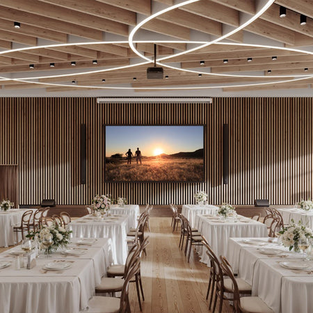 Da-Lite Myriad Reveal 208" Electric Projector Screen Matte White 16:10