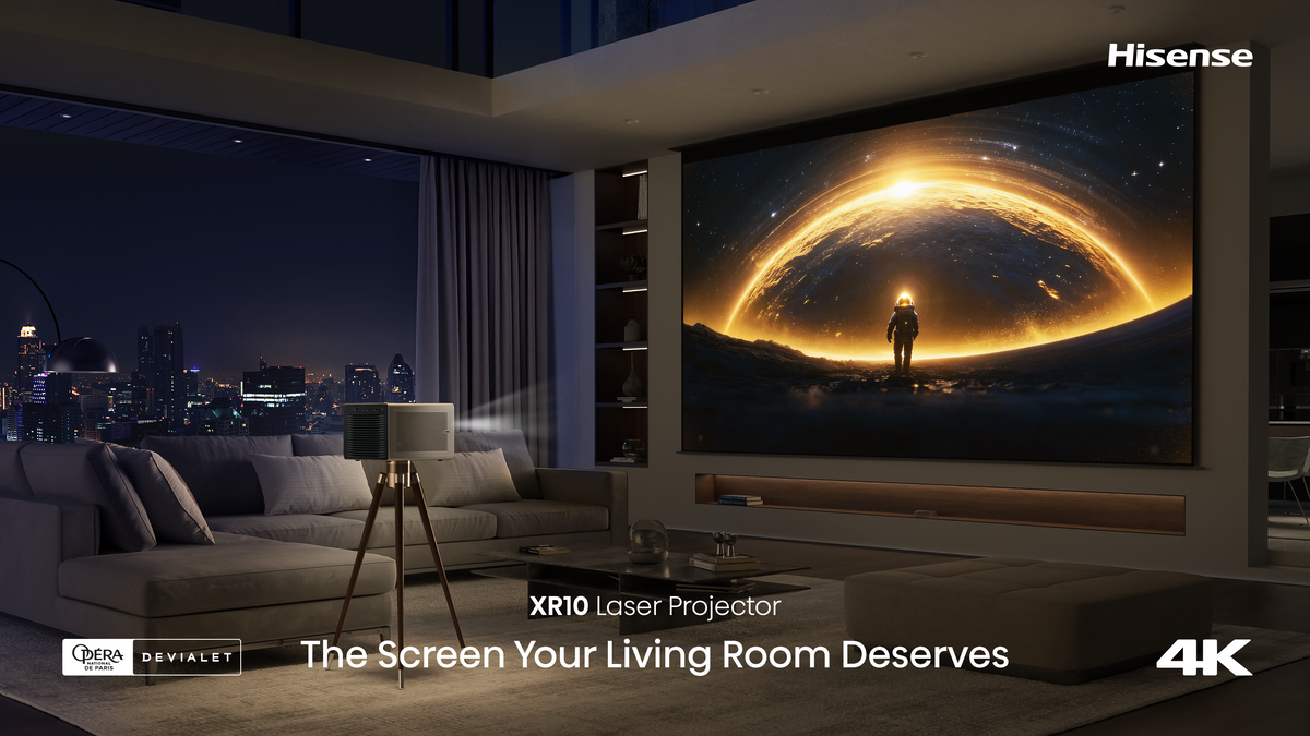 Hisense XR10 4K Triple Laser Projector with Iris and Lens Shift