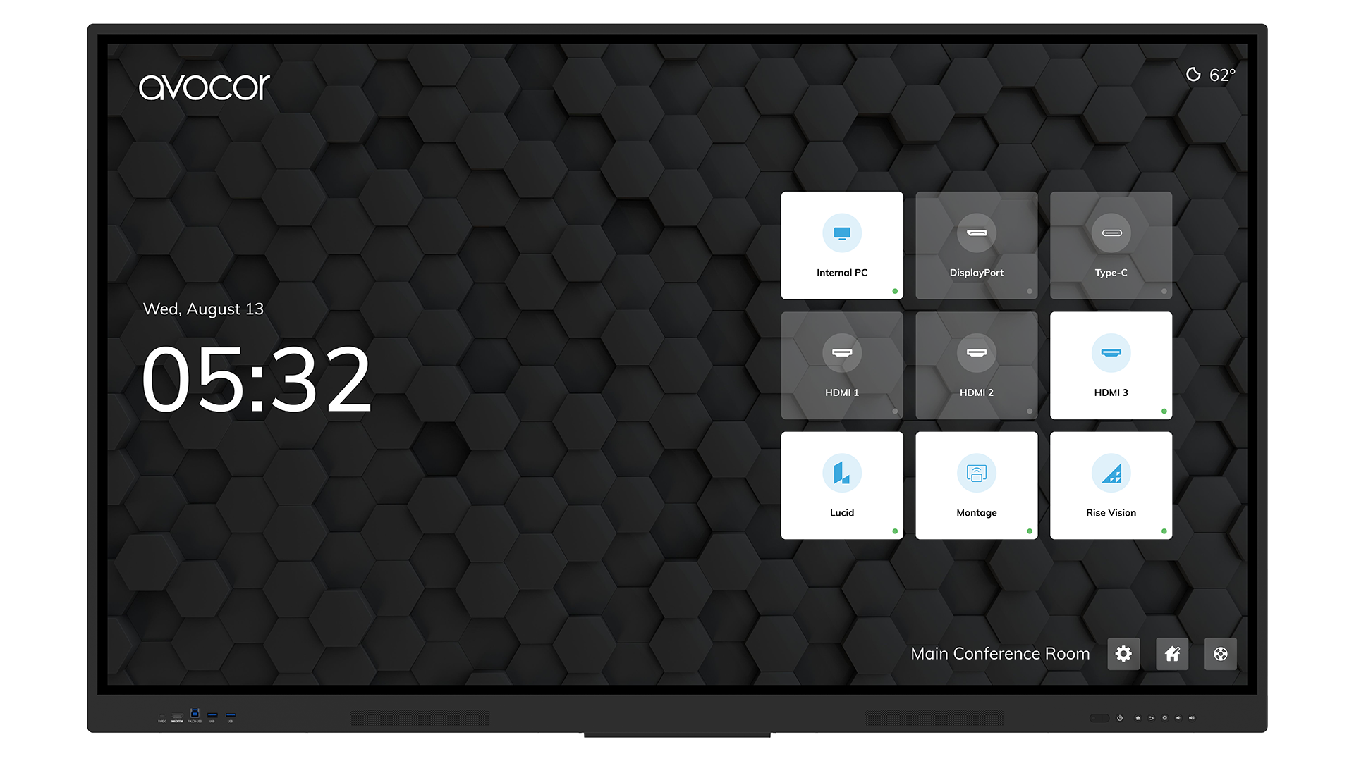 Avocor E50 Series 55" 4K UHD Interactive Collaboration Display