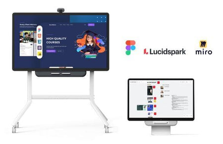 Google Meet Series One by Avocor Board 65 Interactive Display