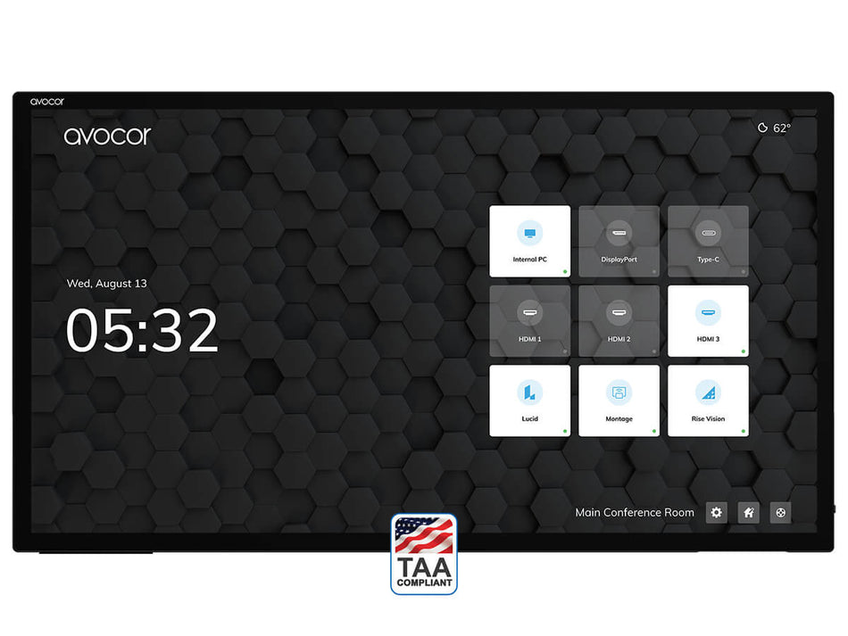 Avocor H Series 65" 75" 86" 4K UHD Interactive Display