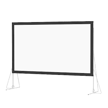 Heavy Duty Fast-Fold Deluxe Portable Projector Screen System 108x192 HD Rental