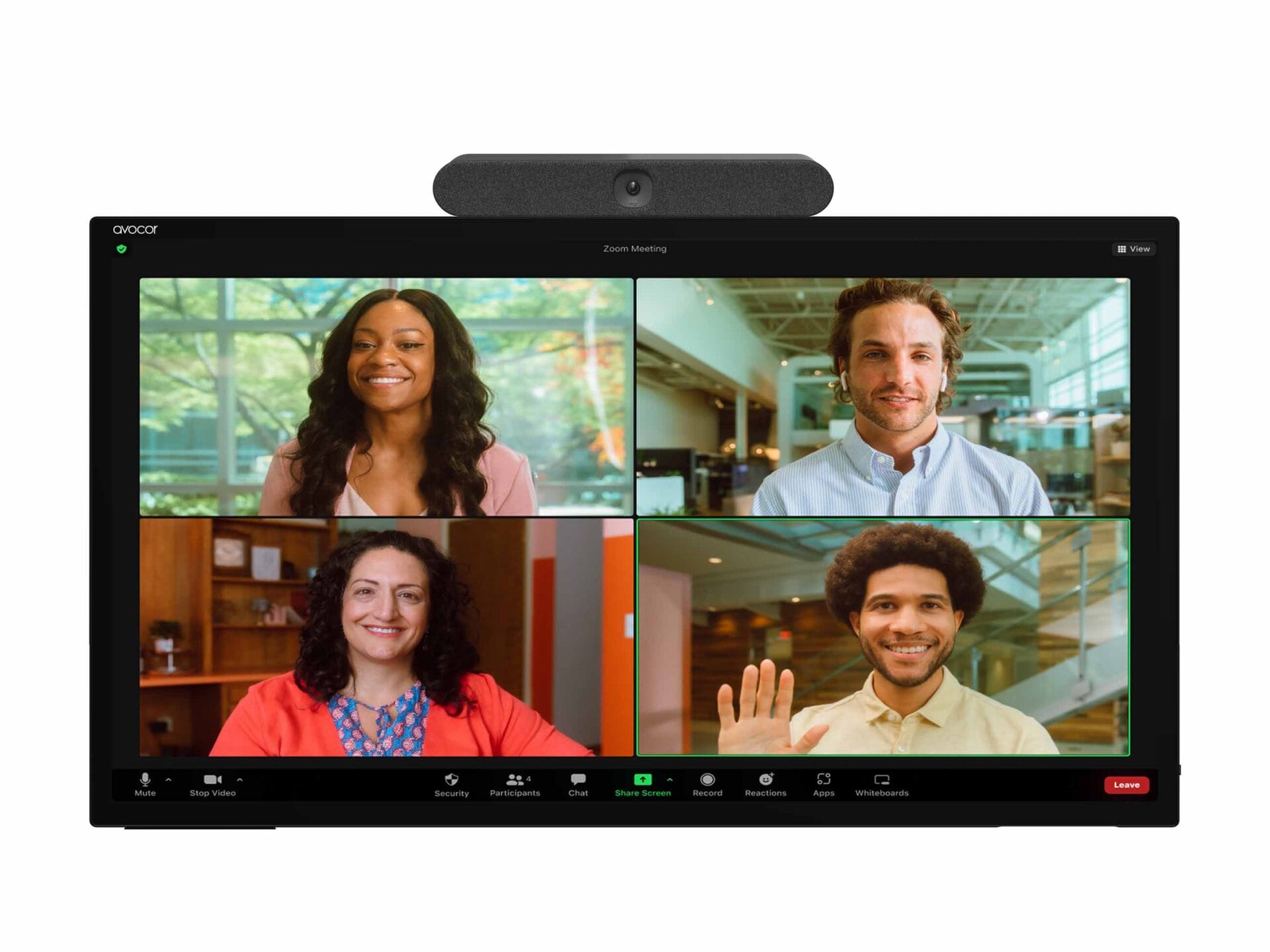 Avocor CollabTouch With Logitech Rally Bar 55" 65" 75" 86" 105" 4K UHD Interactive Display