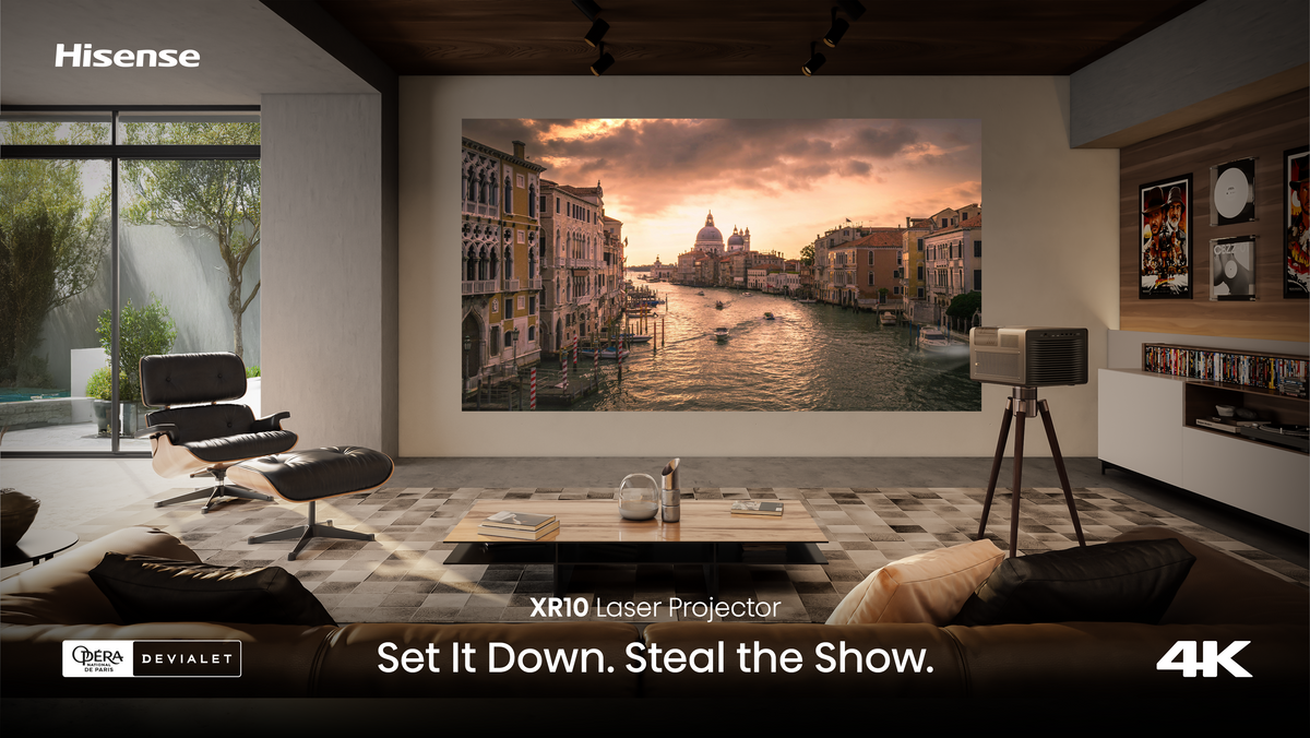 Hisense XR10 4K Triple Laser Projector with Iris and Lens Shift
