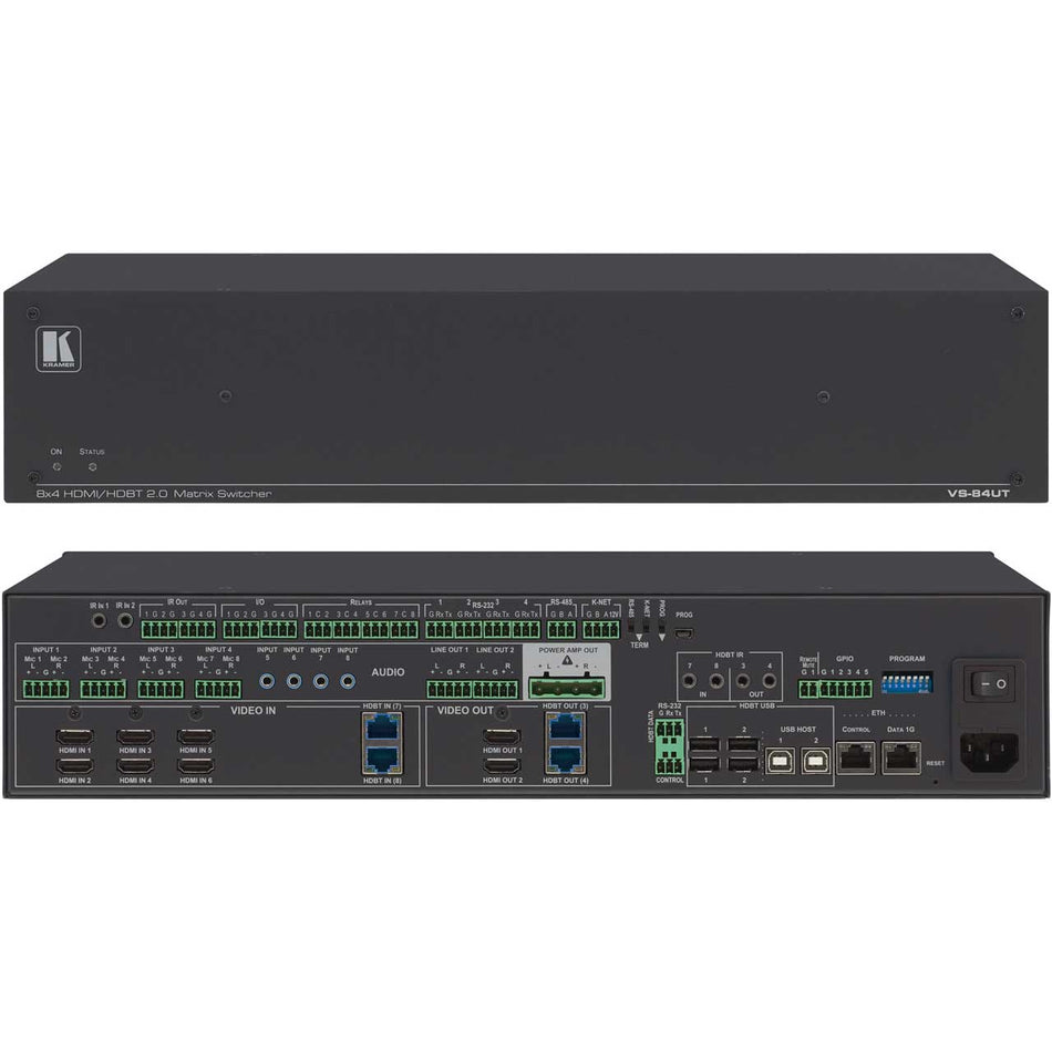 Kramer VS-84UT All-in-One 4K60 Presentation System with 8x4 Matrix Switching