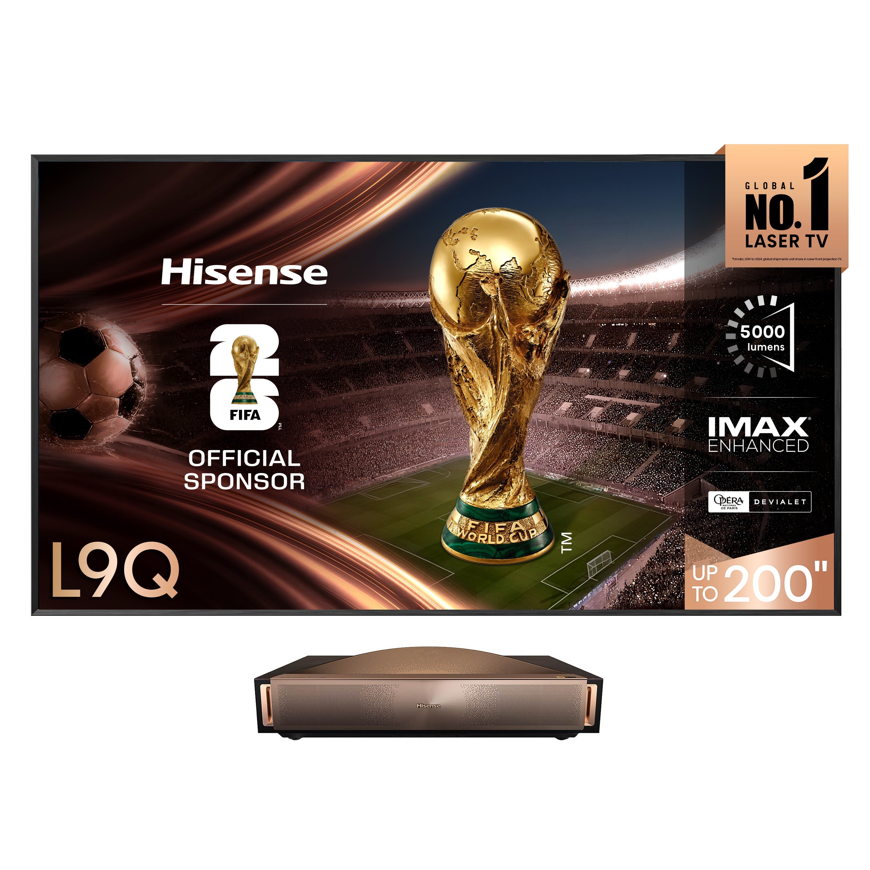 Hisense L9Q 4K Triple Laser Ultra Short Throw Projector 5000 Lumens