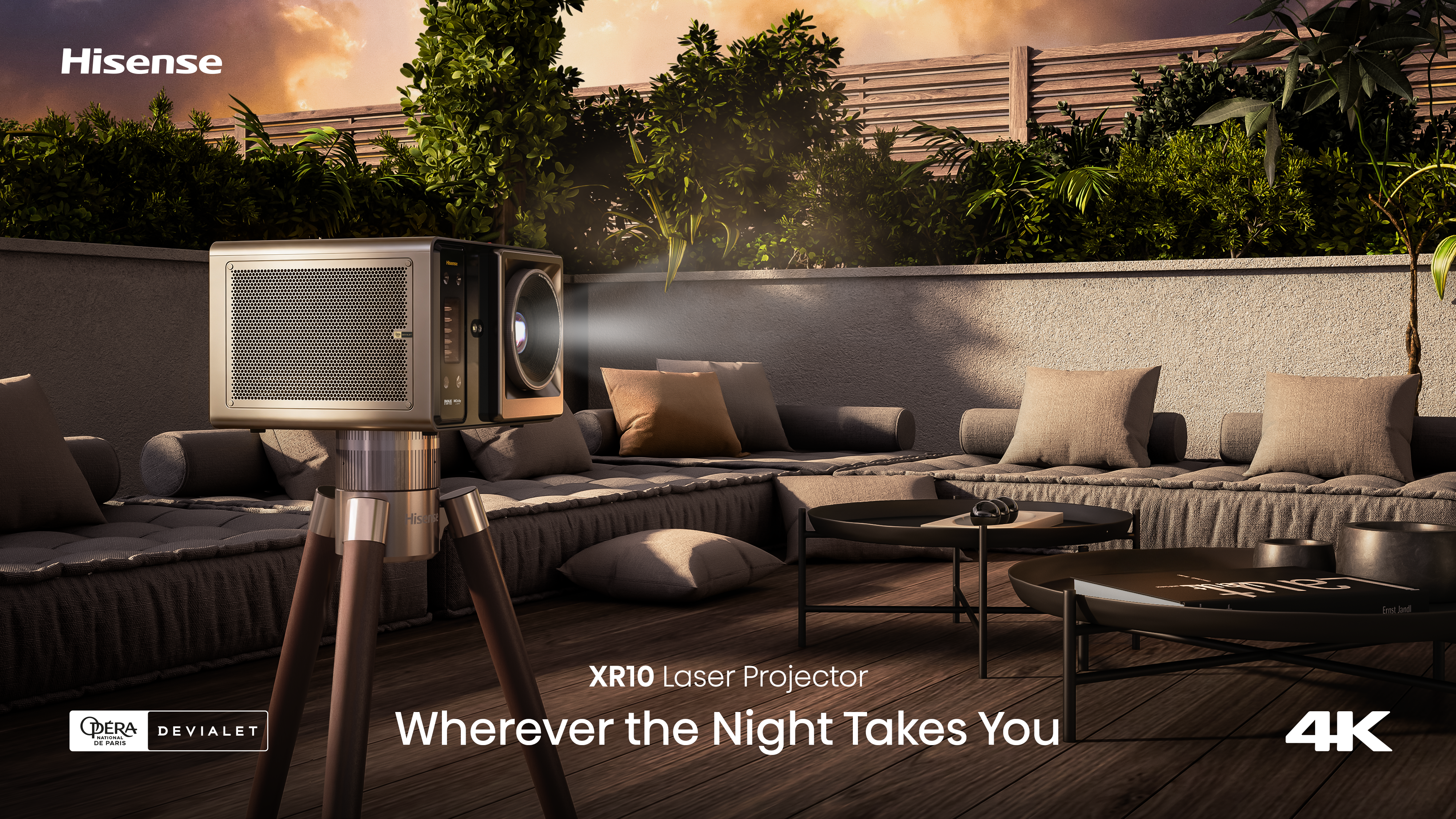 Hisense XR10 4K Triple Laser Projector with Iris and Lens Shift
