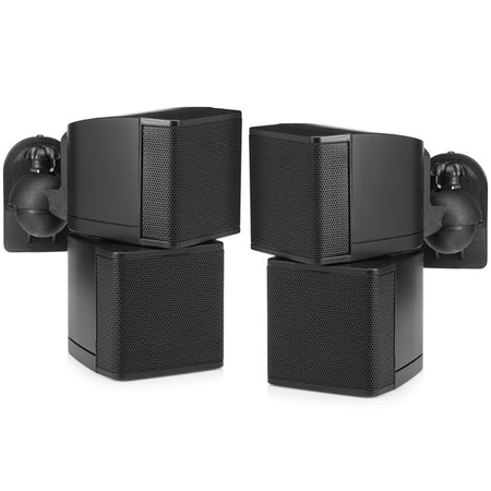 Pure Resonance Audio MC2.5B Dual 2.5" Swiveling Mini Cube Speakers (Pair)