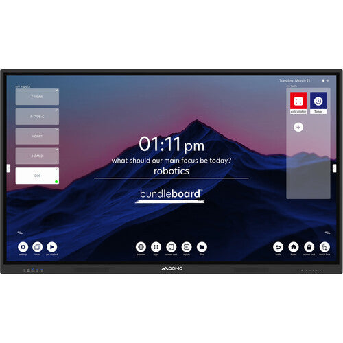 QOMO QITBB75 H2 75" 4K Multi-Touch Interactive LED Panel