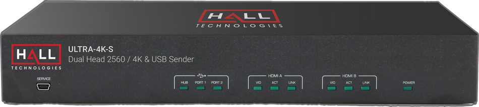 Hall Technologies ULTRA-4K-S Dual-Head HDMI Extender