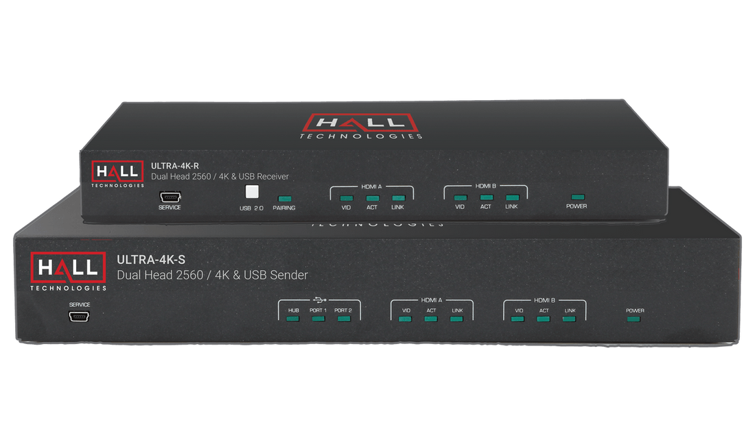 Hall Technologies ULTRA-4K Dual-Head 2.0 Extender - Protech Projection ...