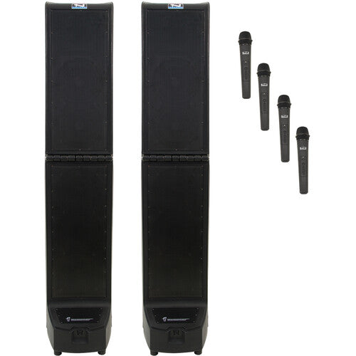 Anchor Audio 984400 Bigfoot 3 Portable Line Array PA System Pair