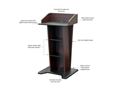 AVFI LE402 Slim Modern Presentation Lectern