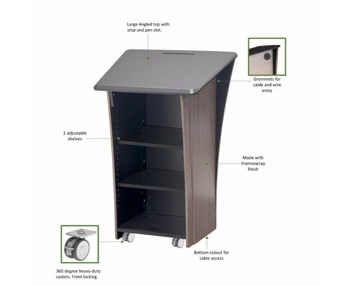 AVFI LEX32 Mobile Presentation Lectern