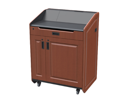 AVFI LEX36 Mobile Multimedia Lectern with Rack