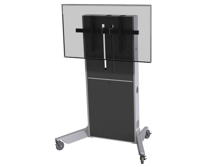 LFT7000 Series Mobile Height-Adjustable TV Stand for Single/Dual Displays