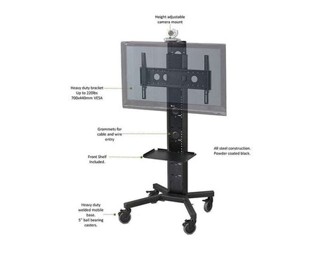 AVFI PM-S-FL Heavy Duty Mobile Display Stand