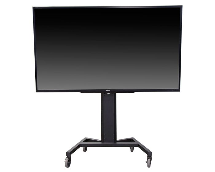 AVFI PM-XFL-LIFT Mobile Electric Lift Display Stand Black
